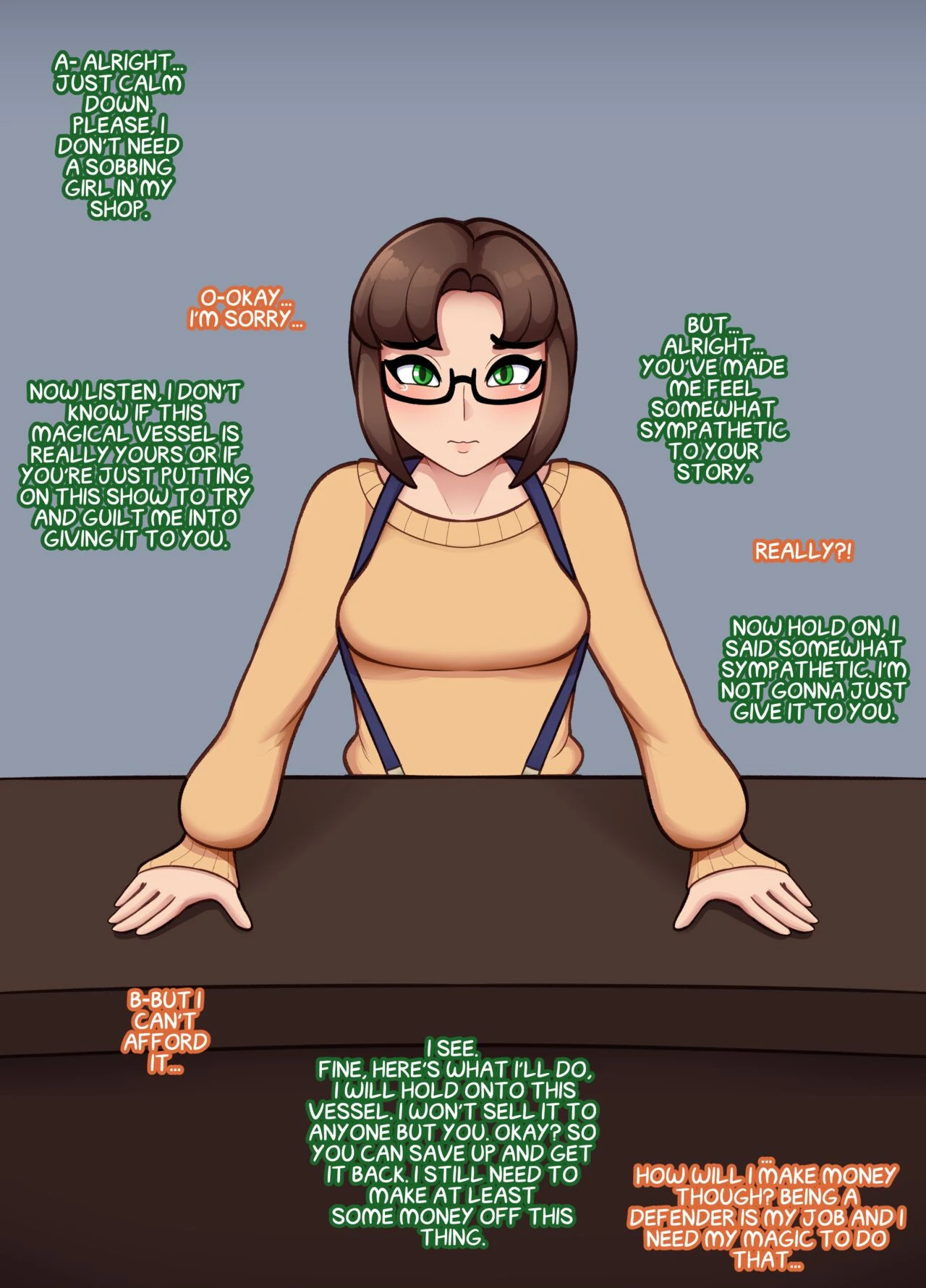 Pawnshop Peril The Corruption of a Sorceress porn comic picture 13