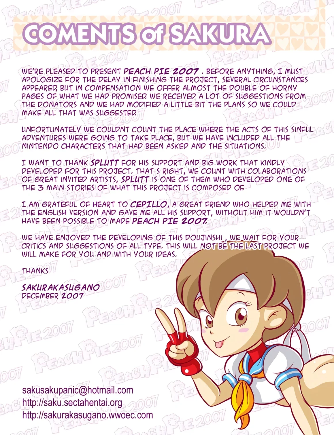 Peach Pie 2007 porn comic picture 2