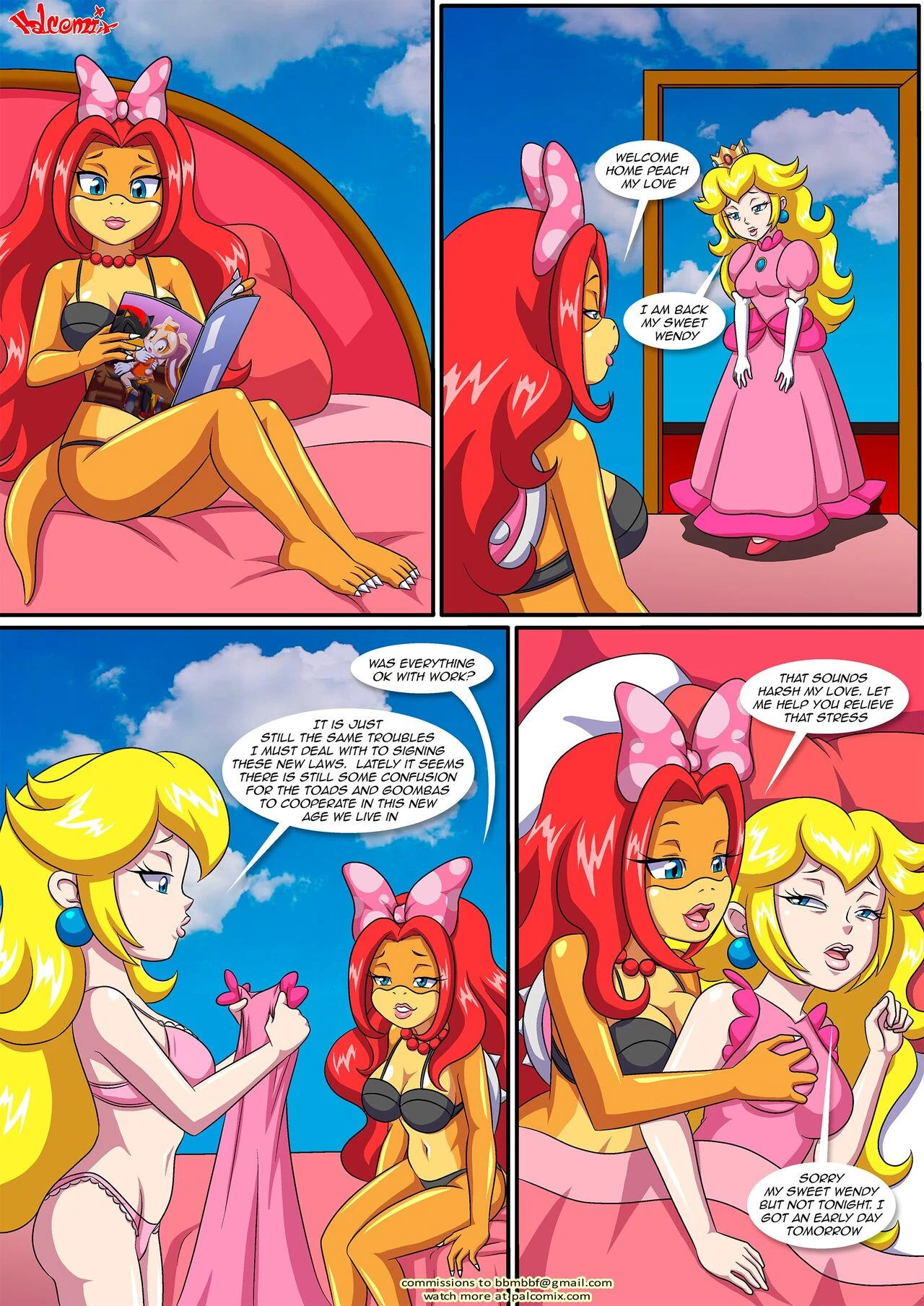 Peach X Wendy 4 porn comic picture 2