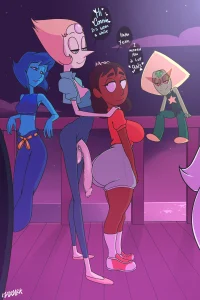 Pearl hotdoggin Connie porn comic picture 1