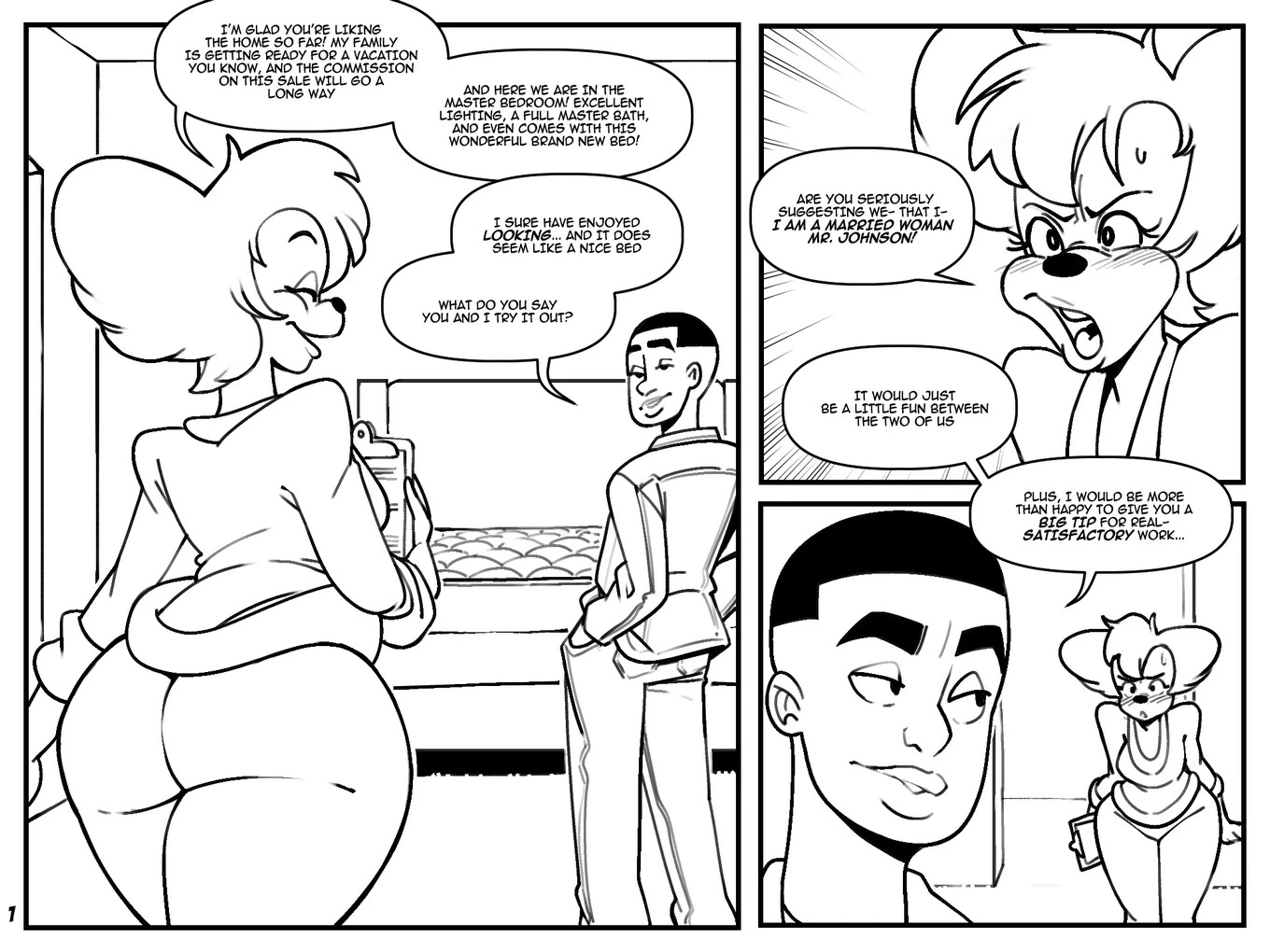 Peg Pete Services Her Client porn comic picture 1