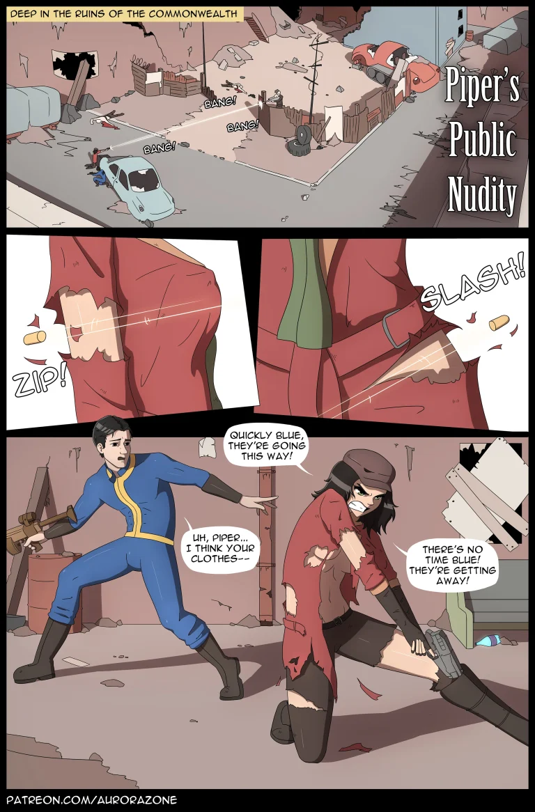 Piper's public nudity porn comic picture 1