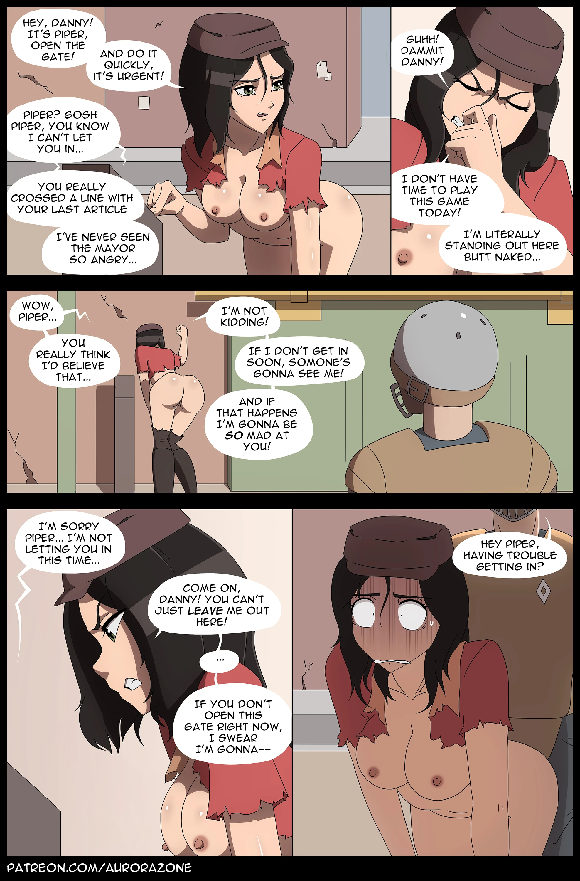 Piper's public nudity porn comic picture 7