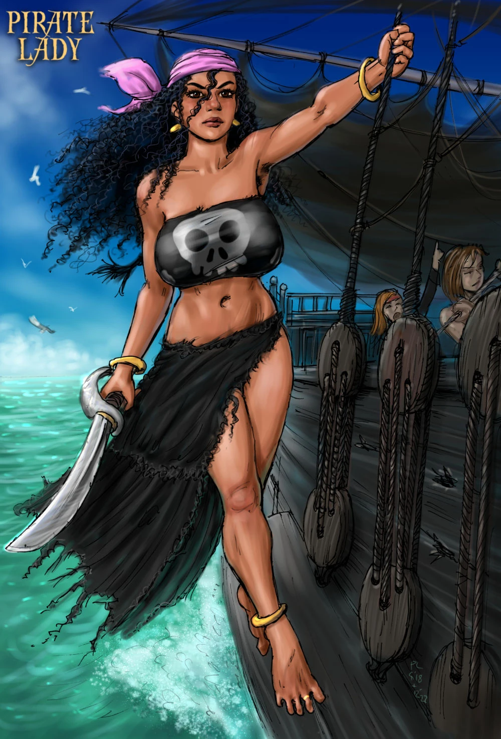 Pirate Lady porn comic picture 1