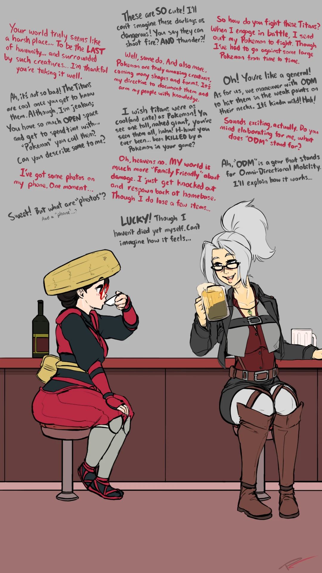 Player-Character Party porn comic picture 5