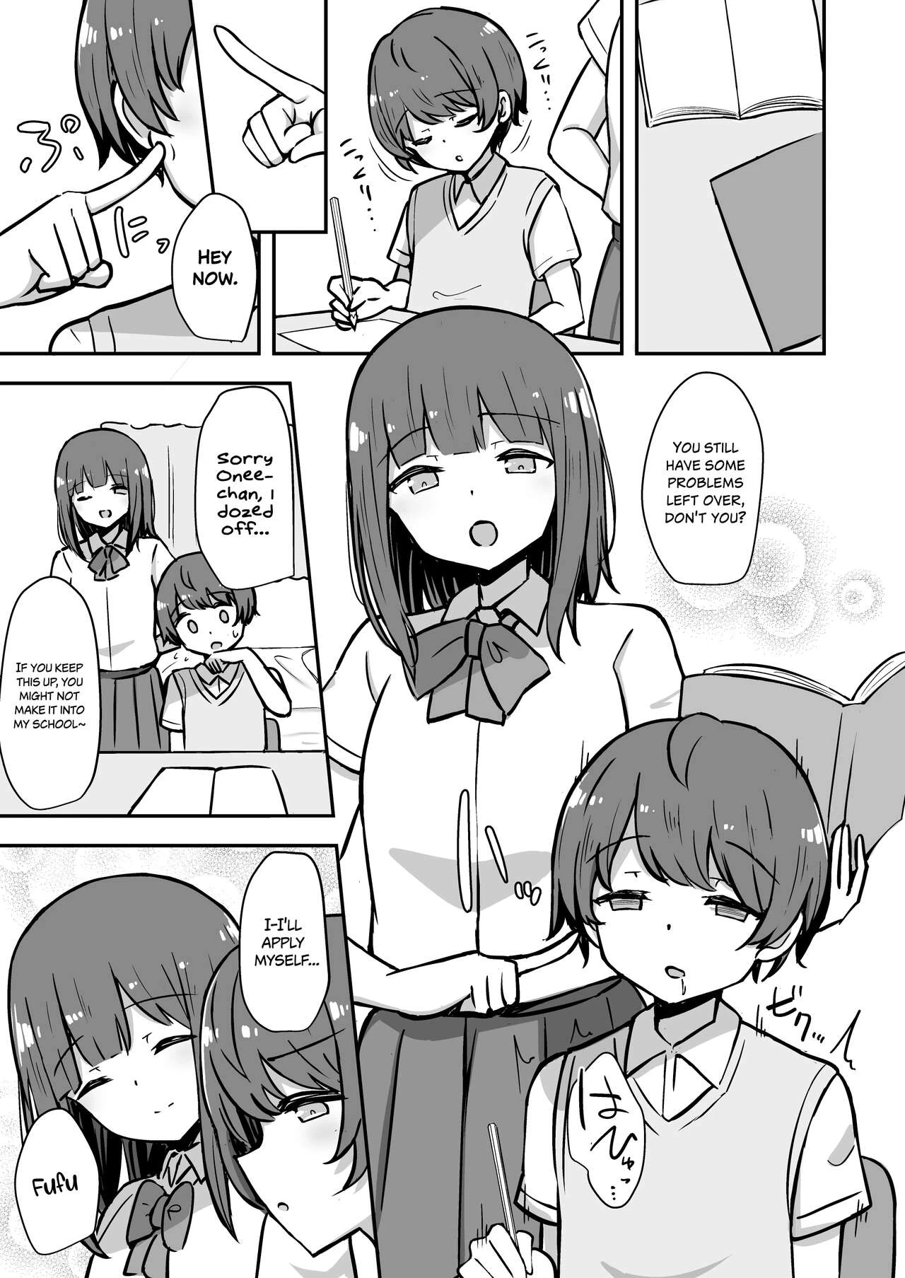 Pleasure Studies with Onee-chan | Boku to Onee-san no Kimochii Obenkyou porn comic picture 2
