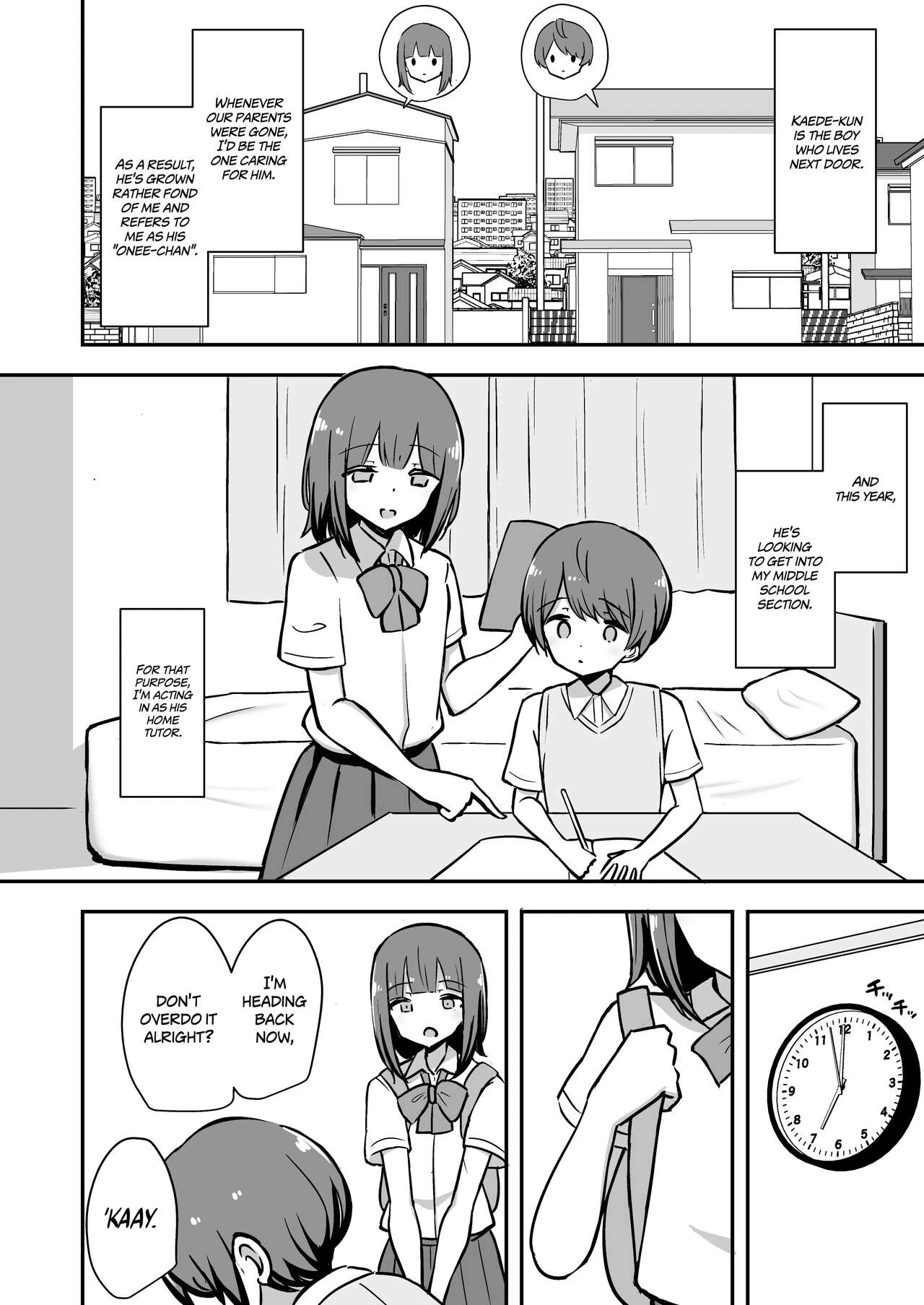 Pleasure Studies with Onee-chan | Boku to Onee-san no Kimochii Obenkyou porn comic picture 3