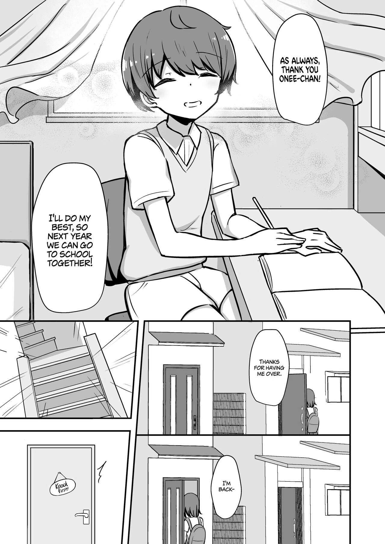Pleasure Studies with Onee-chan | Boku to Onee-san no Kimochii Obenkyou porn comic picture 4