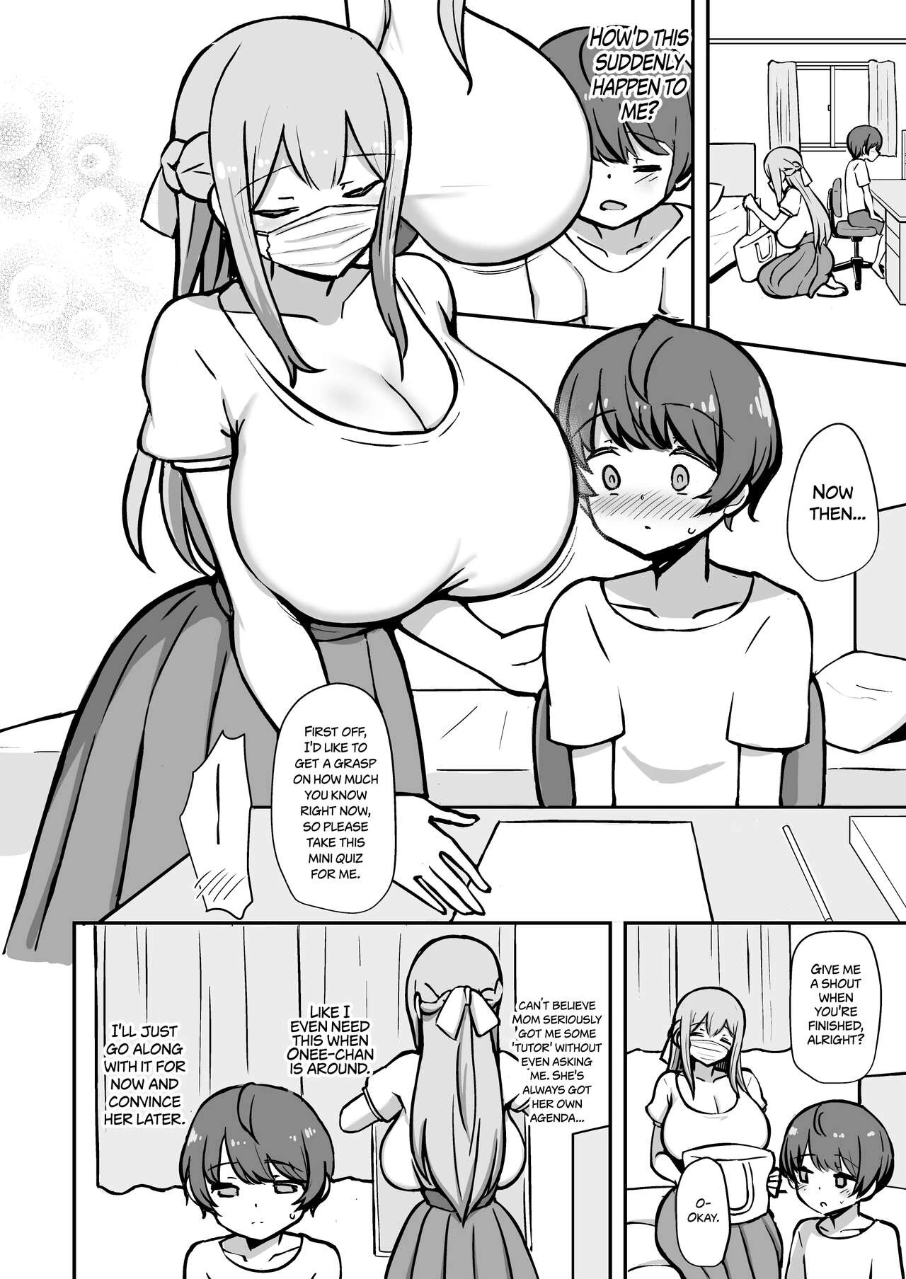 Pleasure Studies with Onee-chan | Boku to Onee-san no Kimochii Obenkyou porn comic picture 7