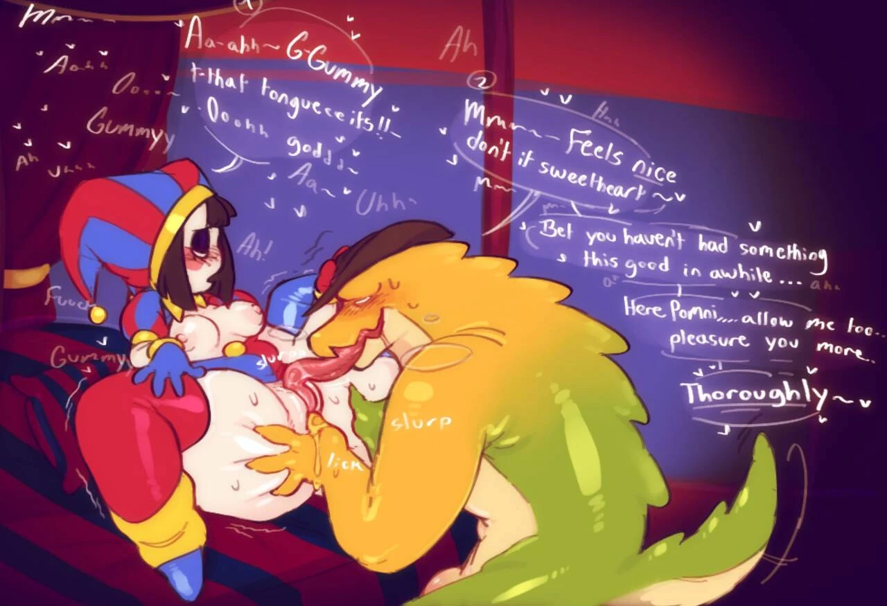 Pomni & Gummygoo porn comic picture 1