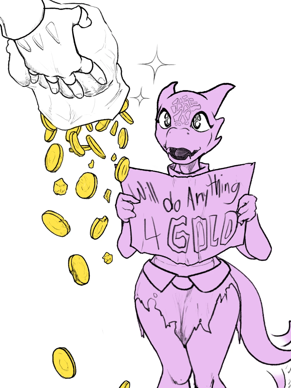 Poor kobold porn comic picture 1