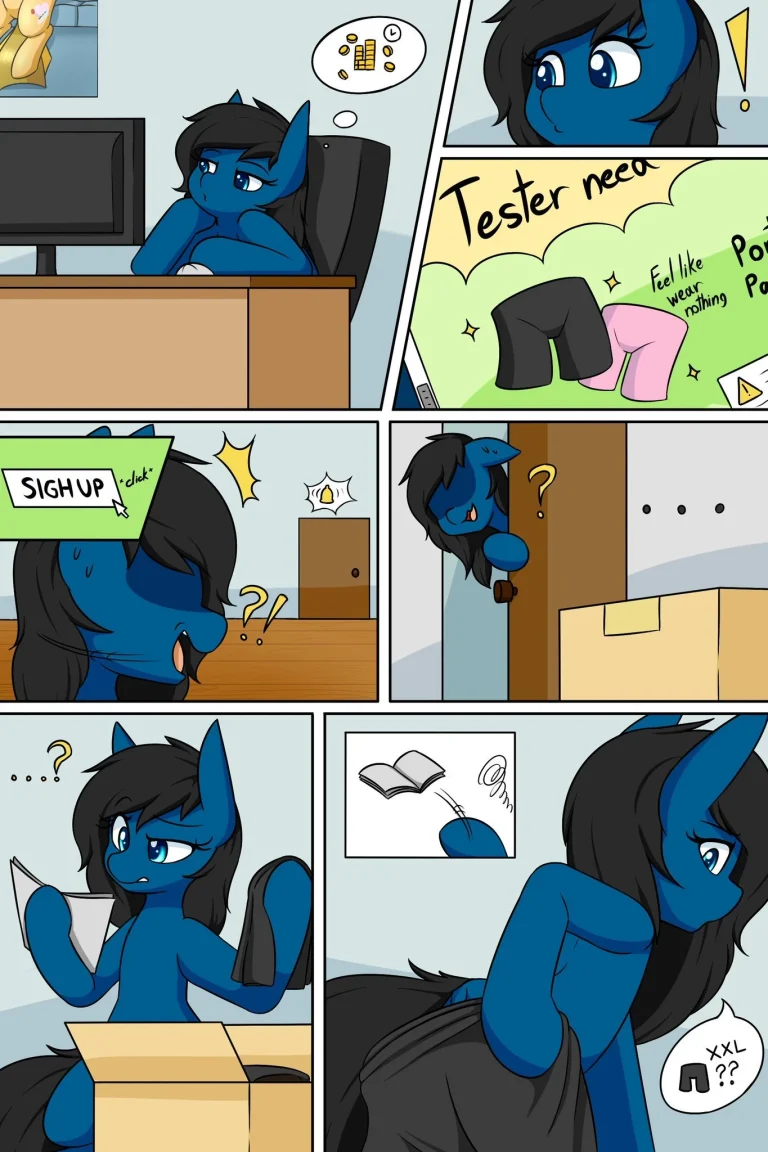 Portal panties porn comic picture 1