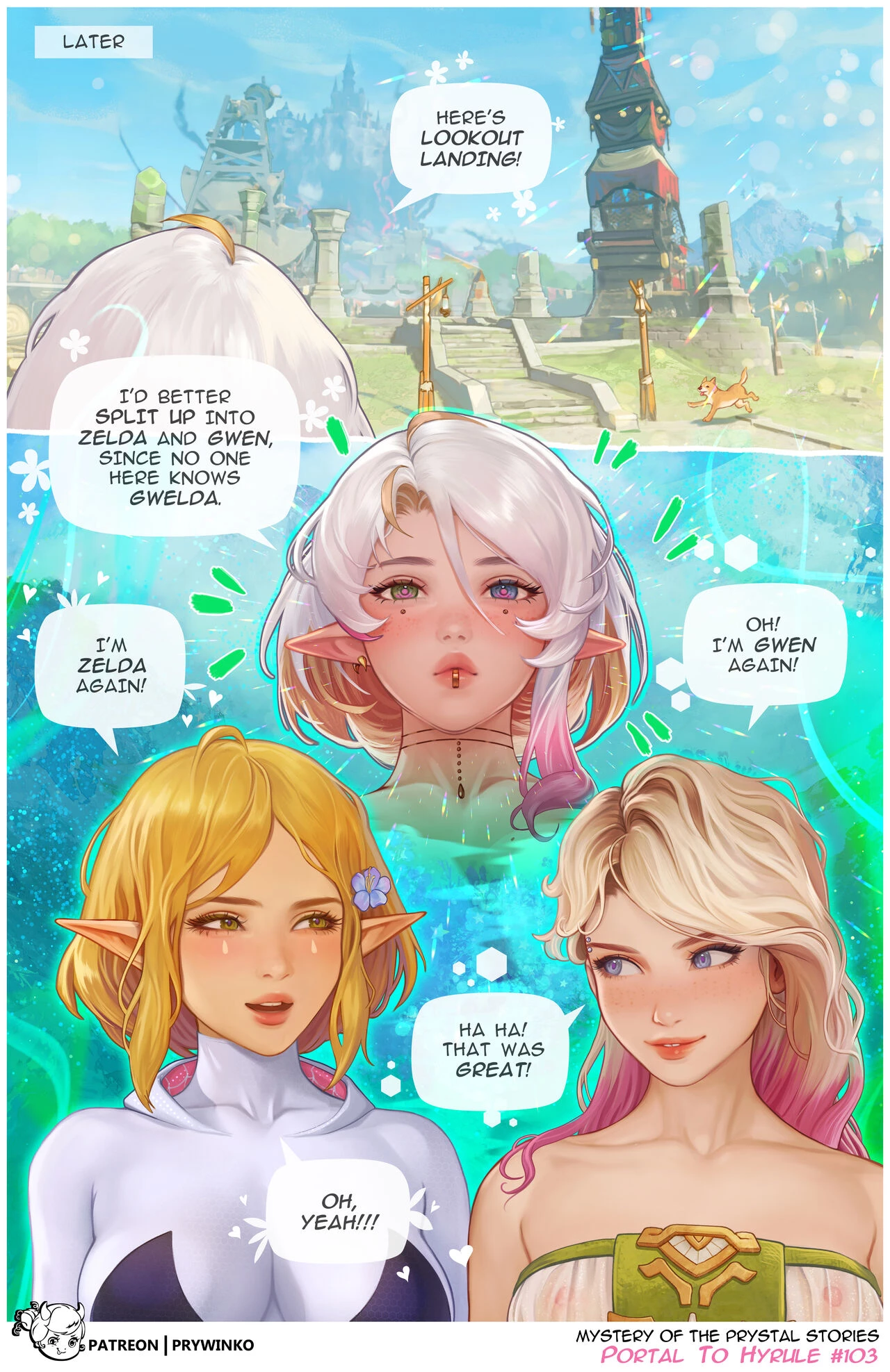 Portal to Hyrule ~Shemale porn comic picture 103