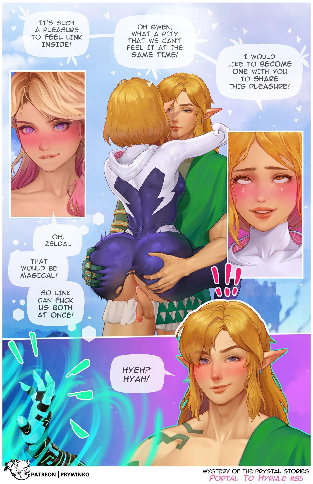 Portal to Hyrule ~Shemale porn comic picture 85