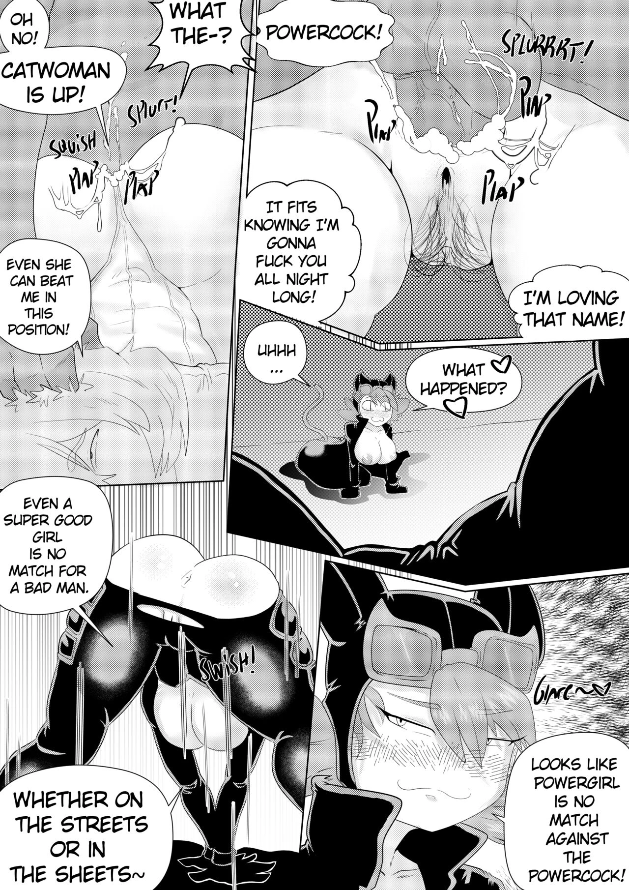PowerGirl vs Powercock porn comic picture 19