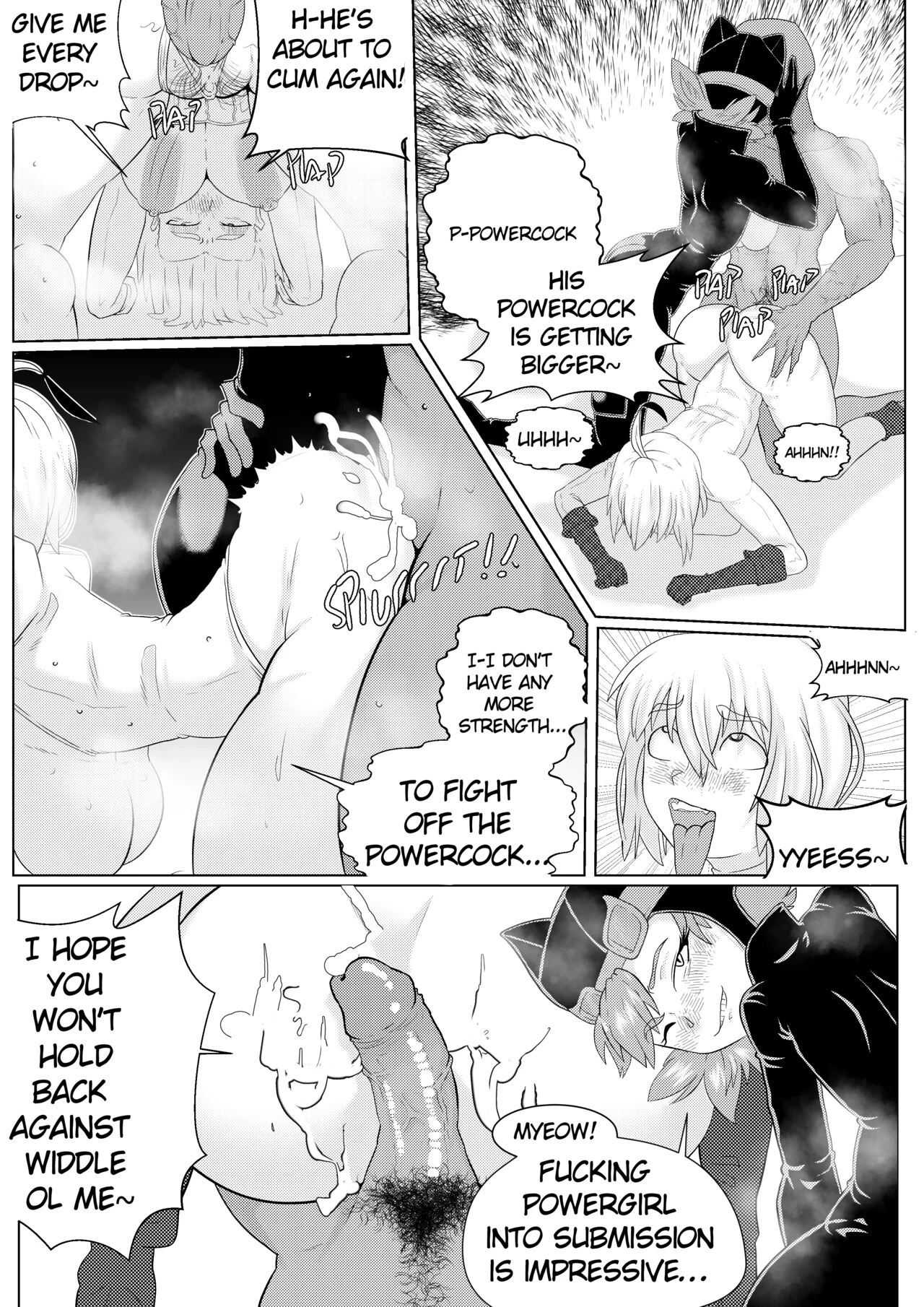 PowerGirl vs Powercock porn comic picture 21