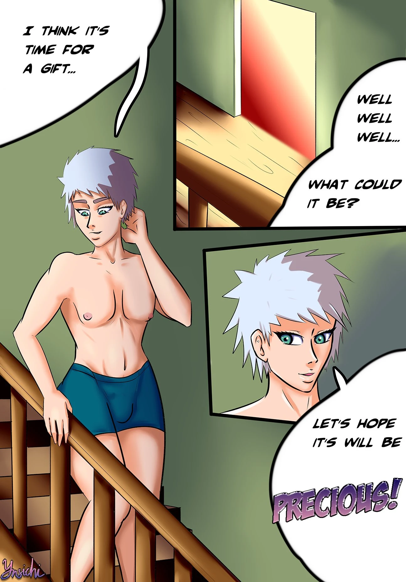 Precious present porn comic picture 2