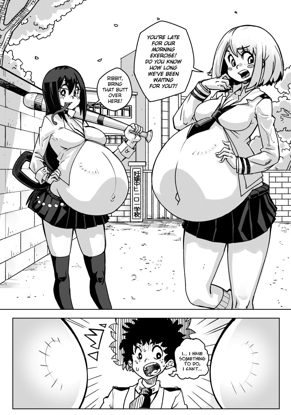 Pregnant Hero Academia Ch.1-2 porn comic picture 12
