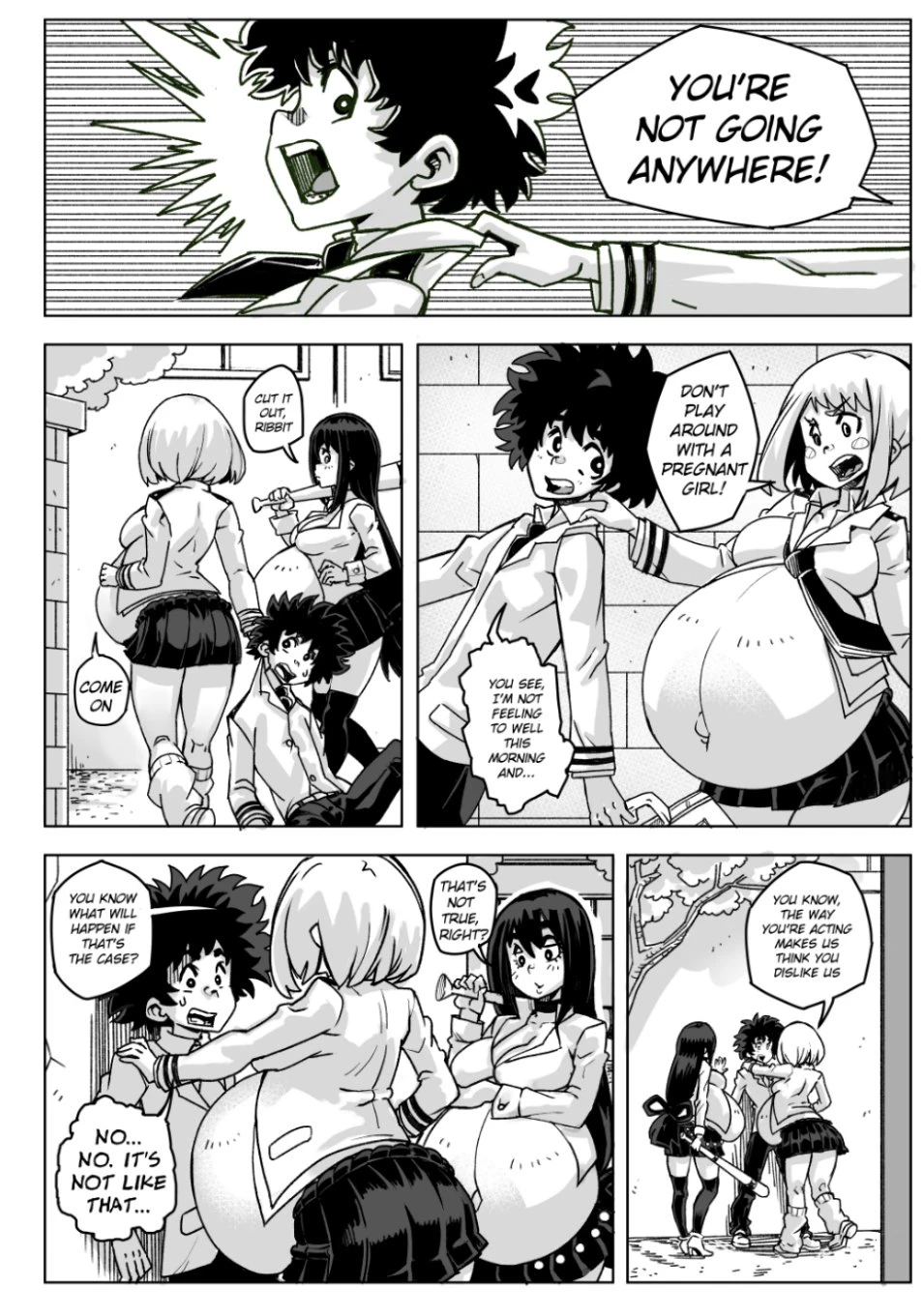 Pregnant Hero Academia Ch.1-2 porn comic picture 13