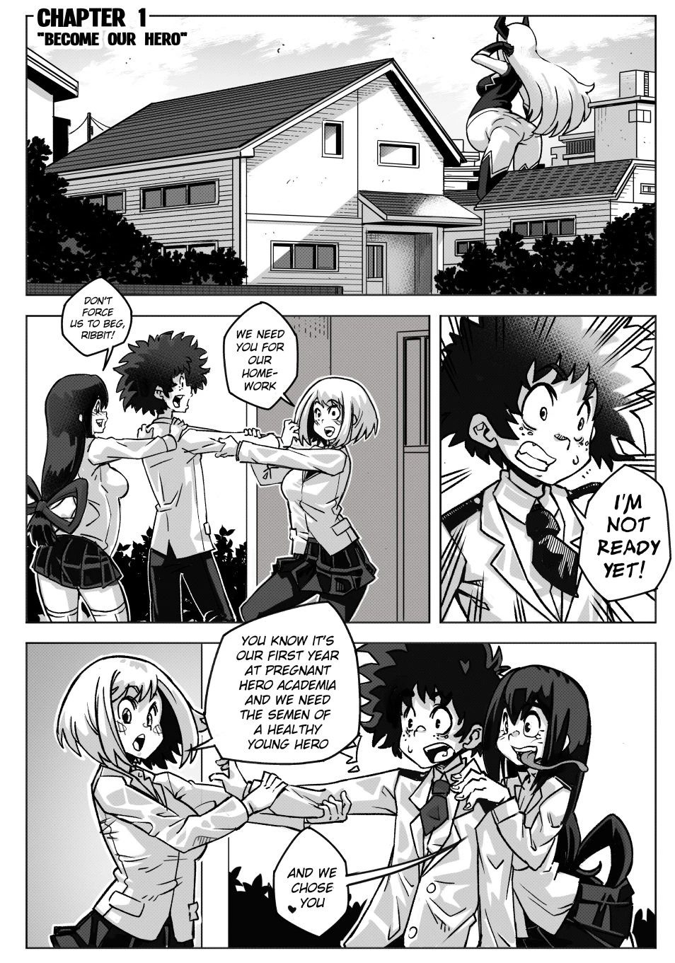 Pregnant Hero Academia Ch.1-2 porn comic picture 4