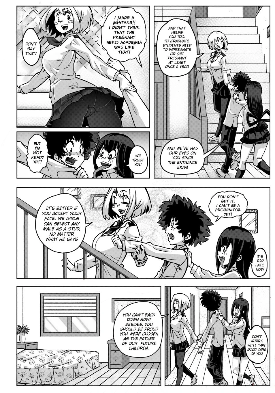 Pregnant Hero Academia Ch.1-2 porn comic picture 5