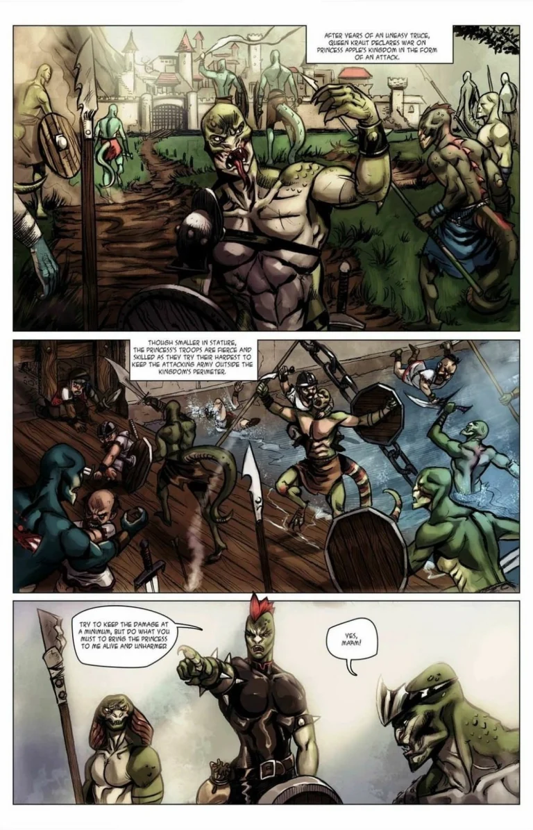 Princess Apple and the Lizard Kingdom porn comic picture 3