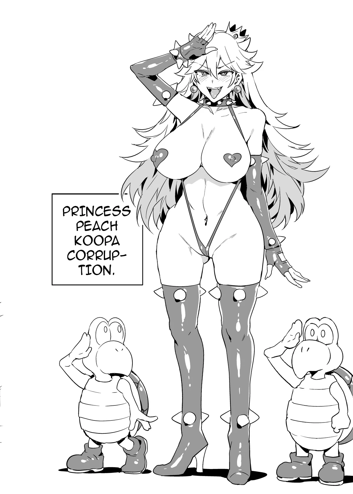 Princess Peach Koopa Corruption Append! | Kameochi Momohime Append! porn comic picture 55