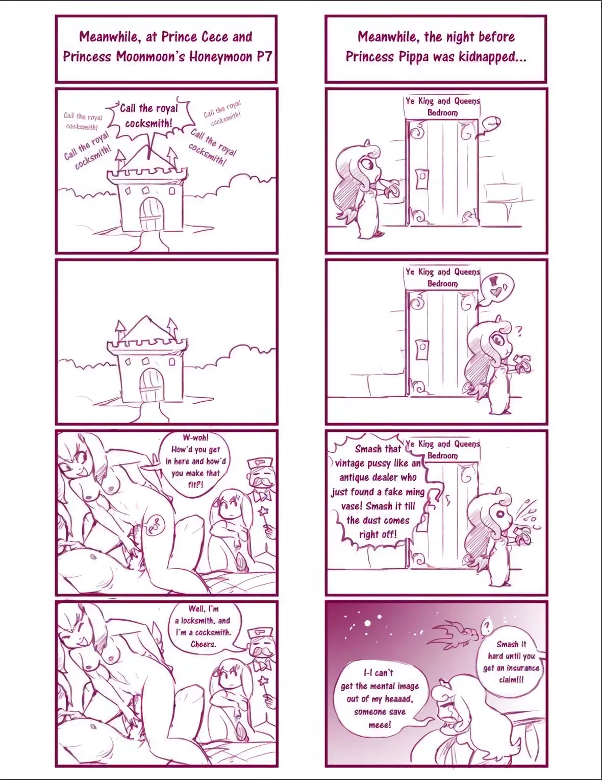Princess Pippa Gets Kidnapped porn comic picture 22