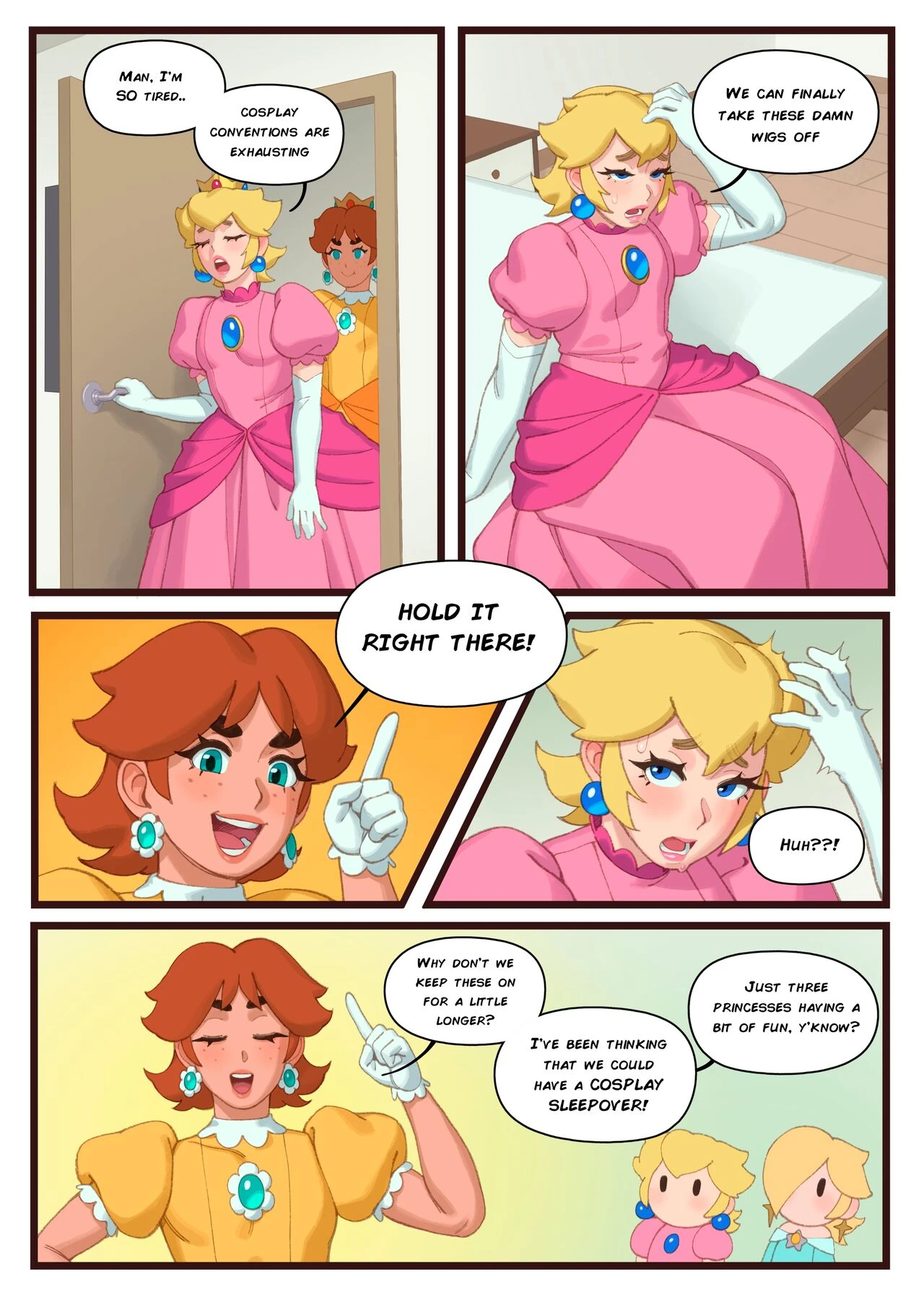 Princess Sleepover porn comic picture 3
