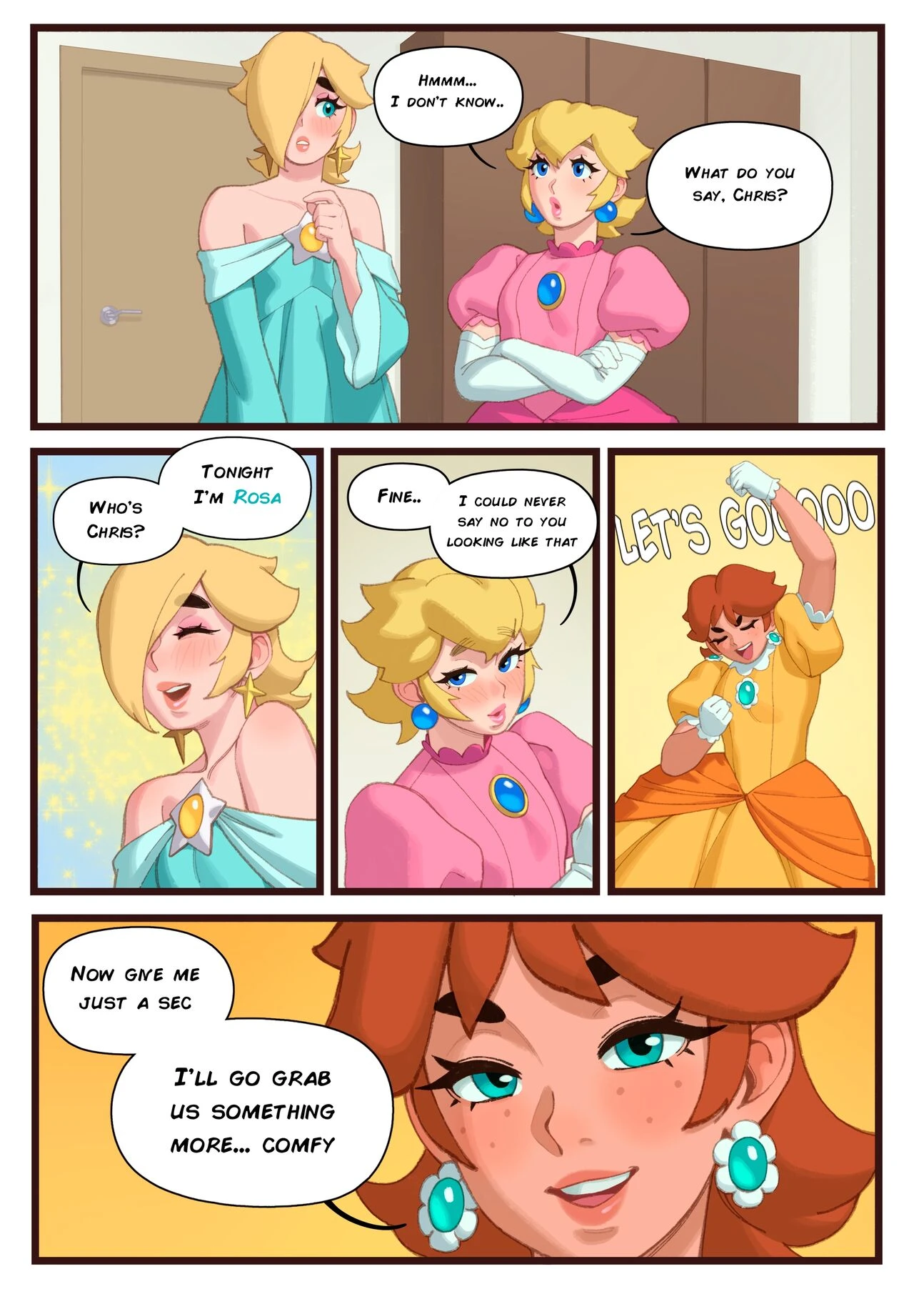 Princess Sleepover porn comic picture 4