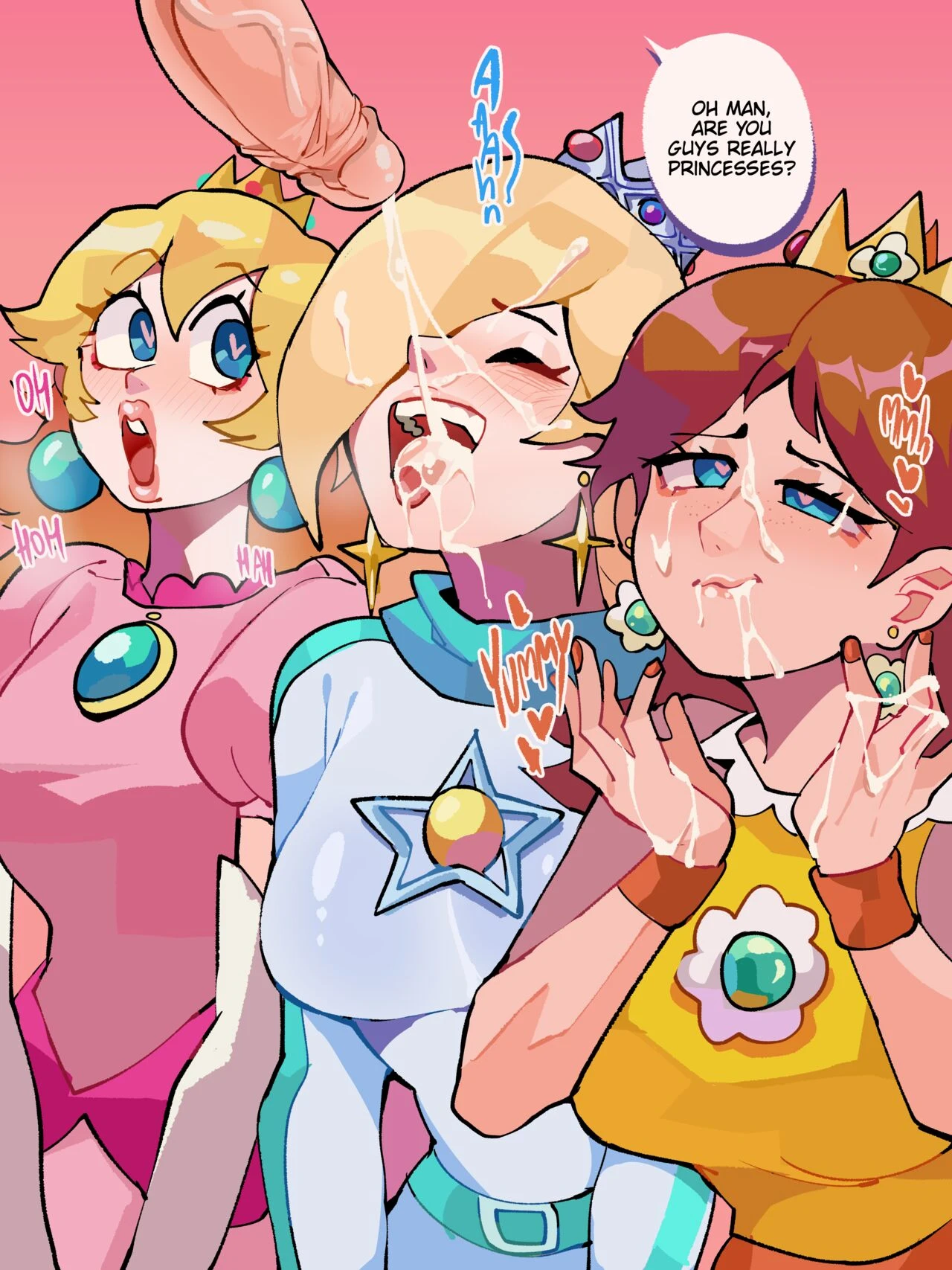 Princesses porn comic picture 7