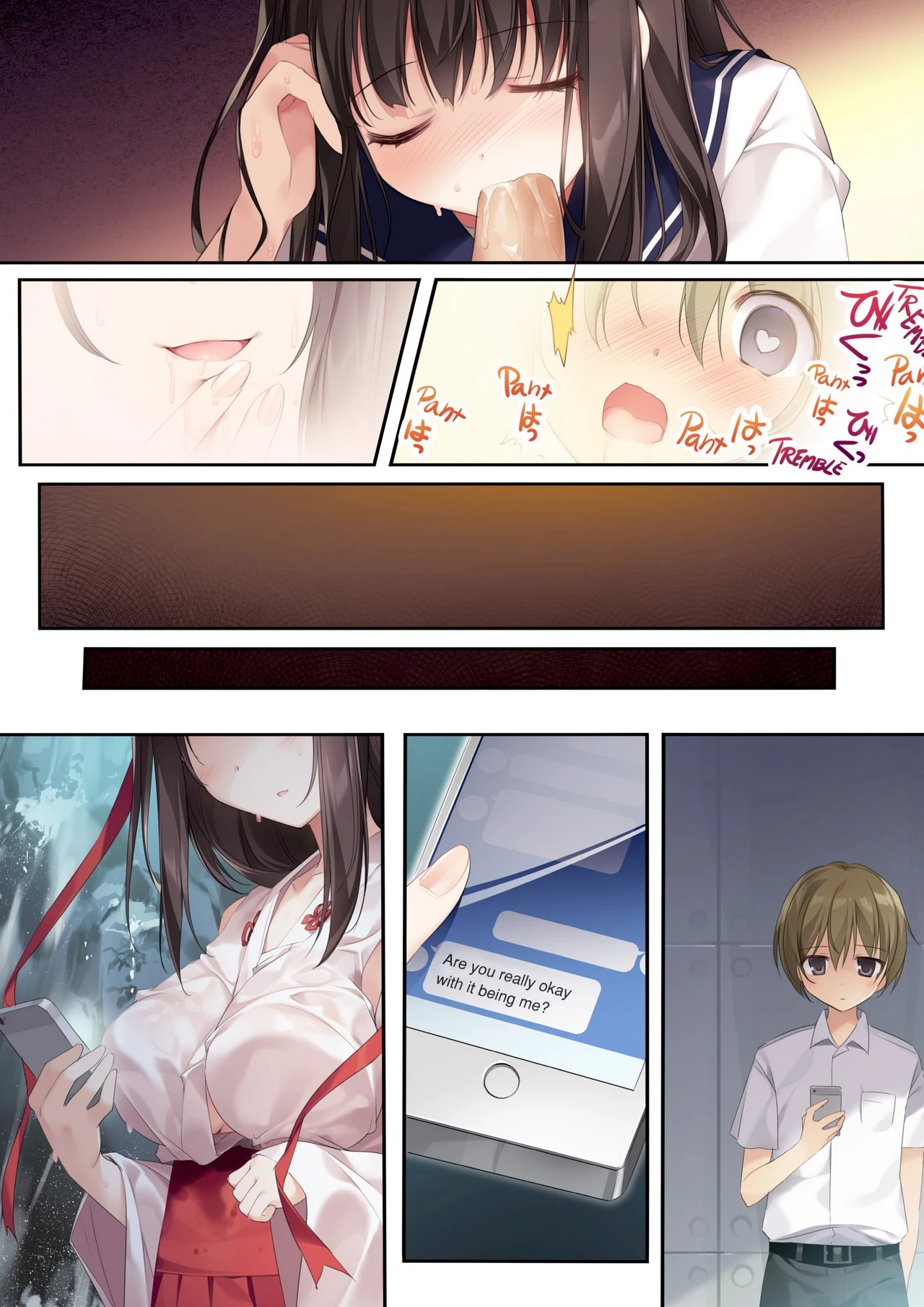 Pure Slut Miko Senpai porn comic picture 21