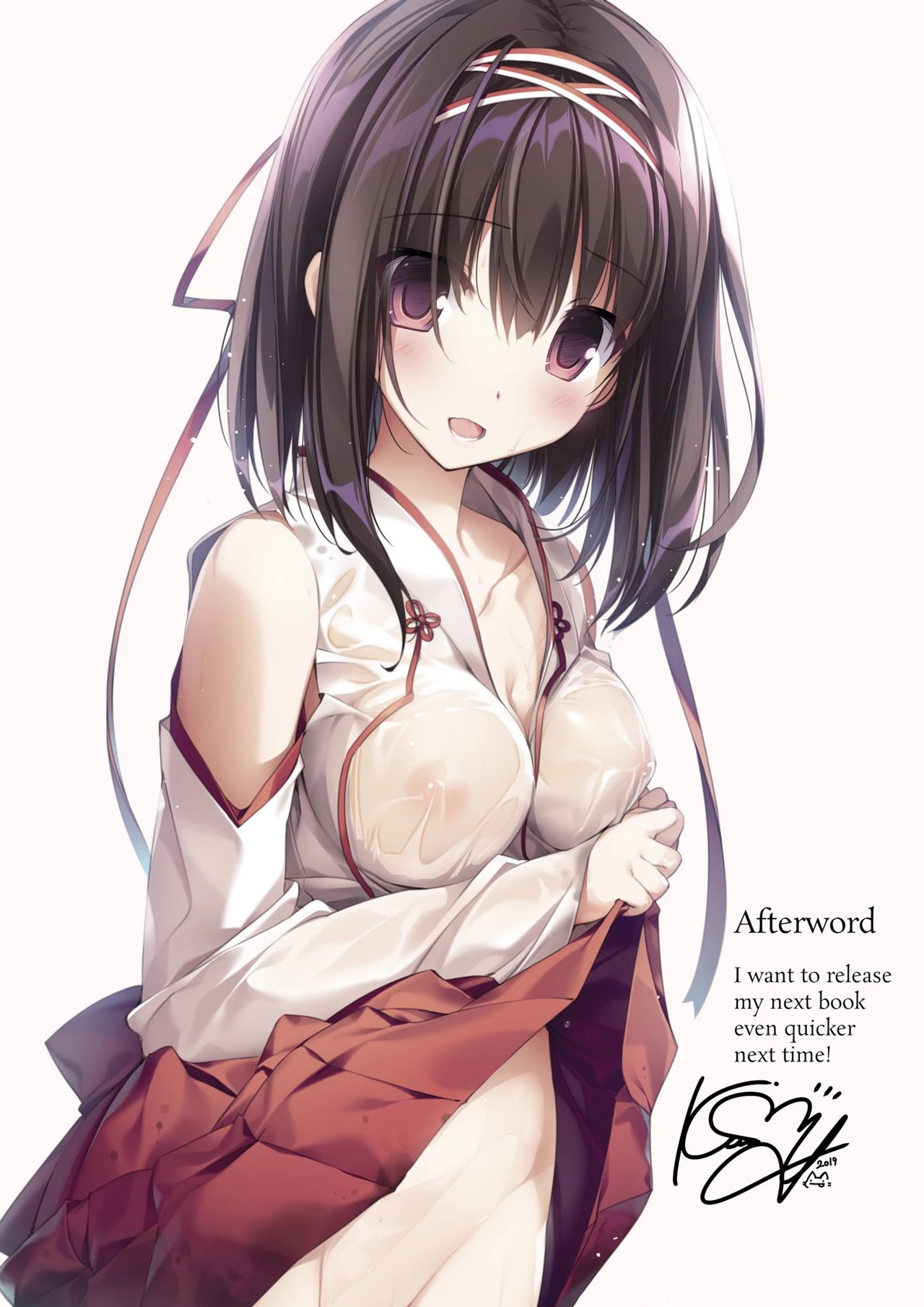 Pure Slut Miko Senpai porn comic picture 30