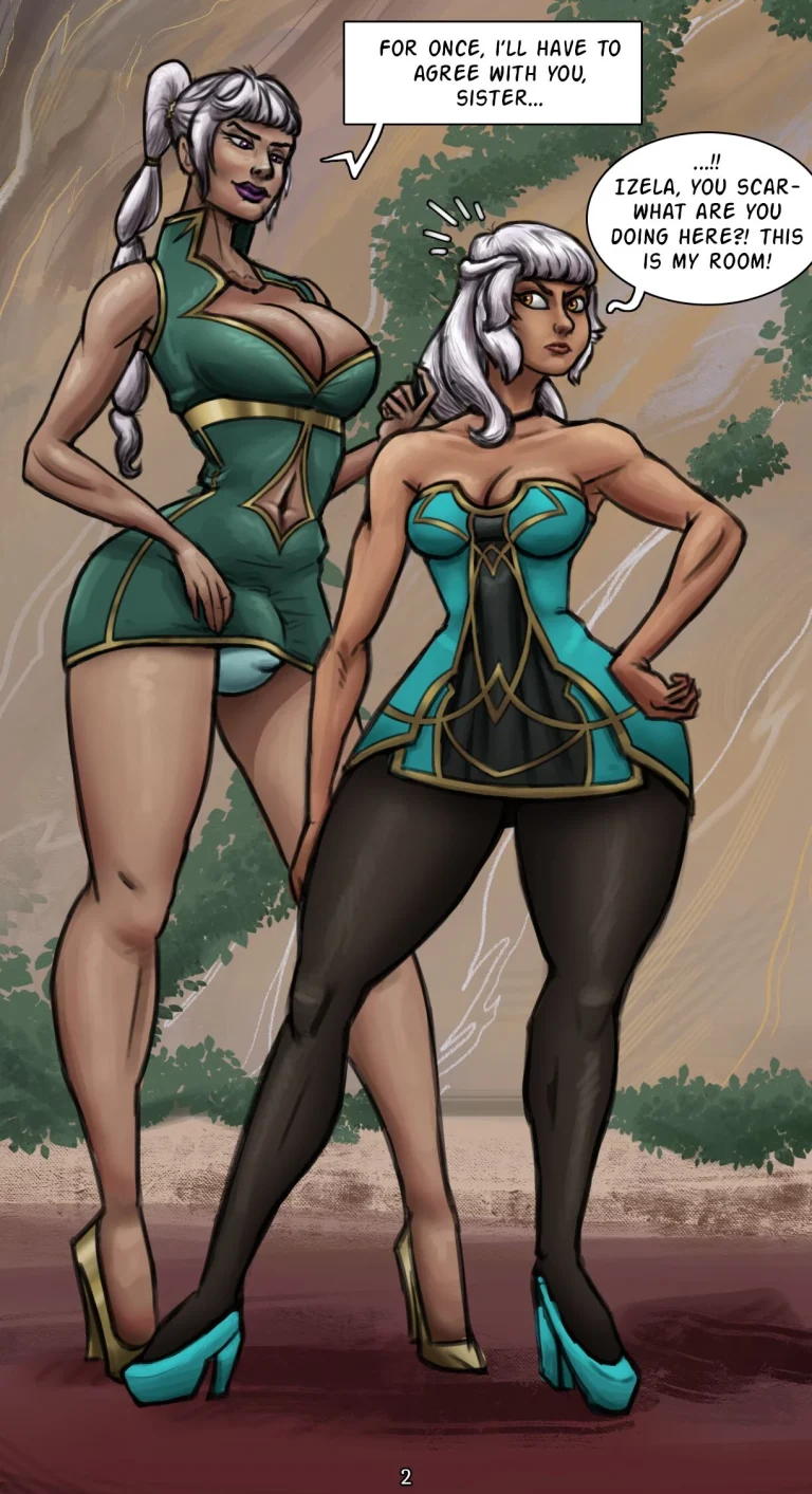Qiyana, Inessa & Izela: Know your plase, sister porn comic picture 2