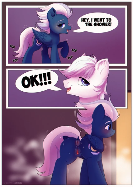 Quick shower sex porn comic picture 1