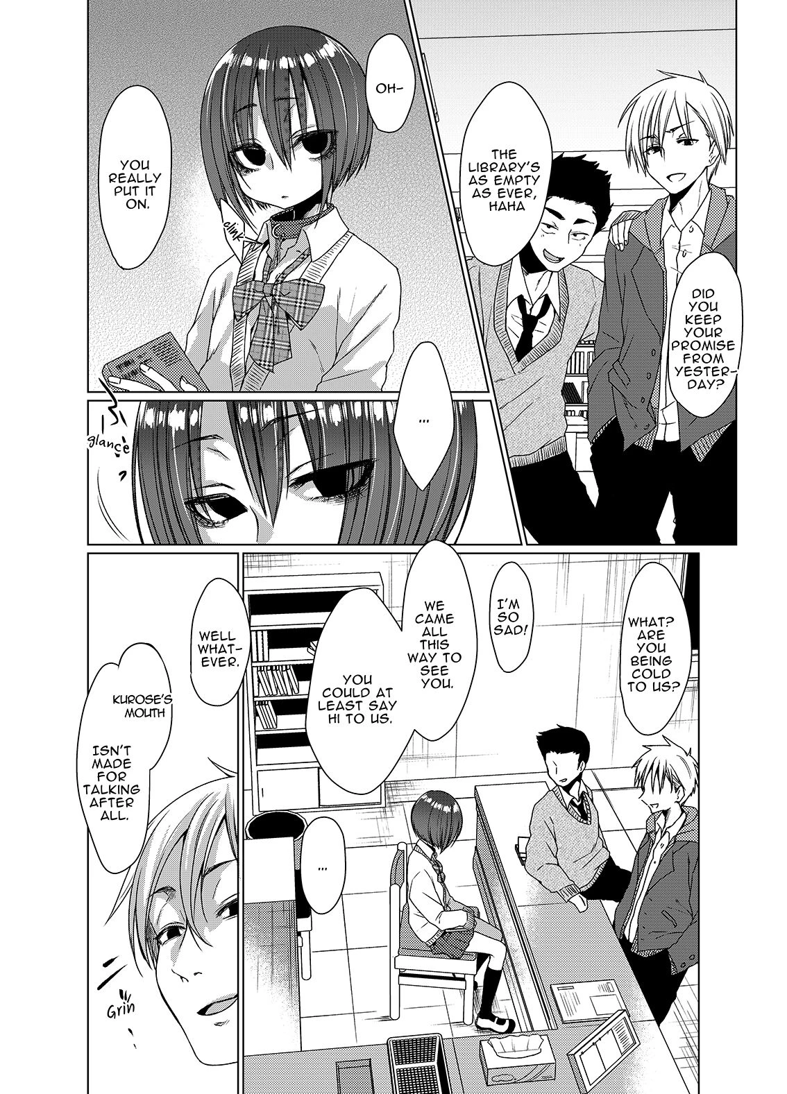 Quiet Girl Kurose is at Our Beck & Call | Mukuchi na Kurose-san wa Orera no Iinari porn comic picture 3