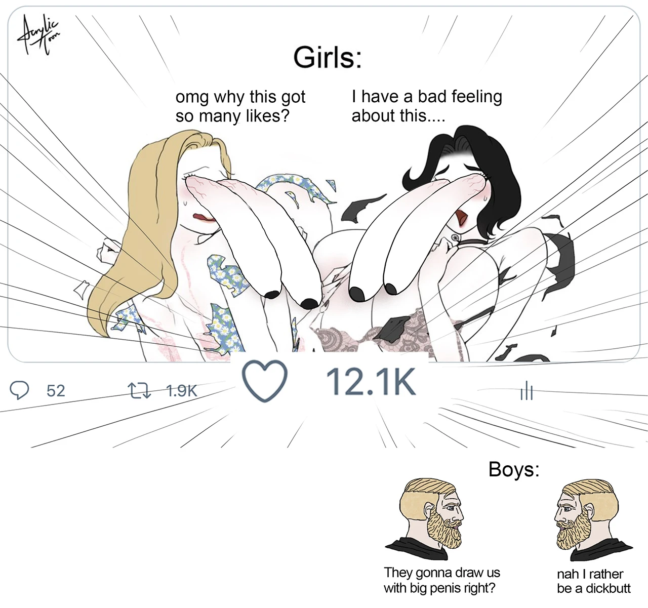 R34 has got Girls vs Boys! porn comic picture 2