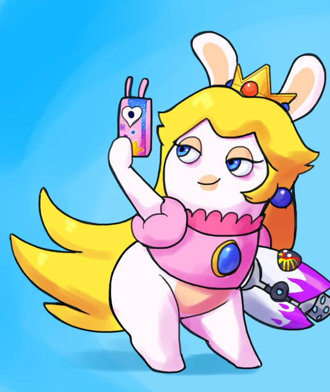 Rabbid Peach porn comic picture 2