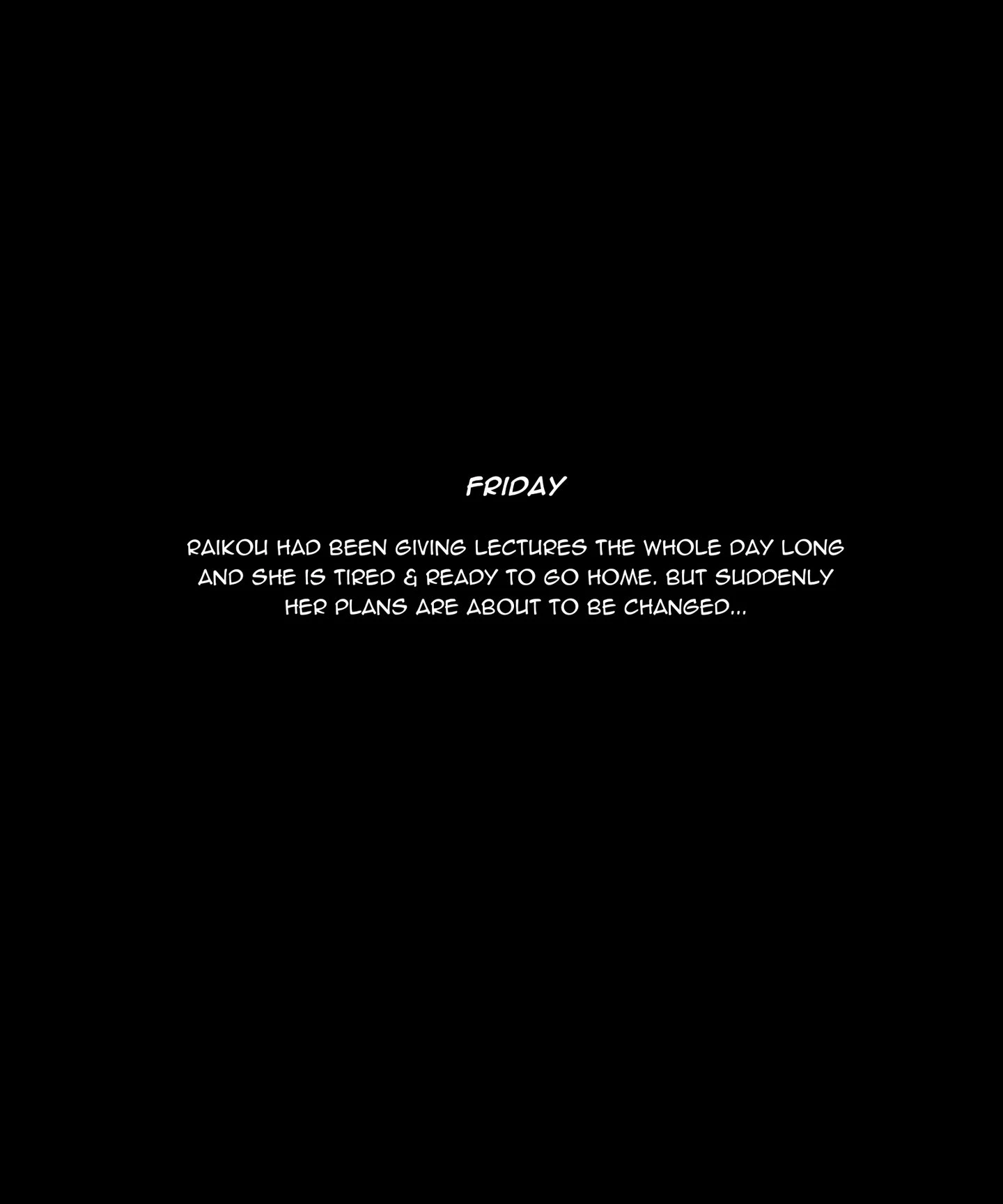 Raikou's Friday Shift porn comic picture 2