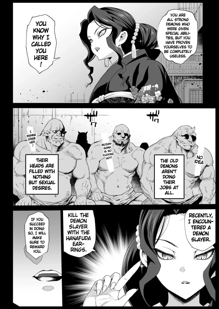 RAPE OF DEMON SLAYER 4 - Making a Mess of Lady Muzan-sama porn comic picture 5