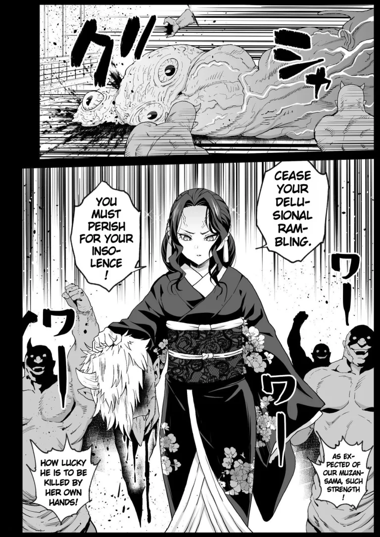 RAPE OF DEMON SLAYER 4 - Making a Mess of Lady Muzan-sama porn comic picture 7