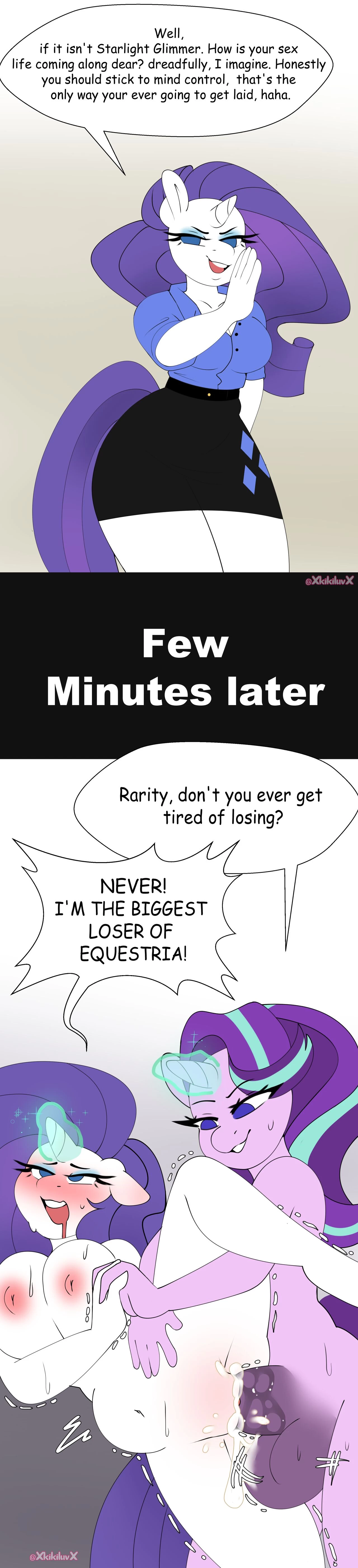 Rarity gets put in her place porn comic picture 2