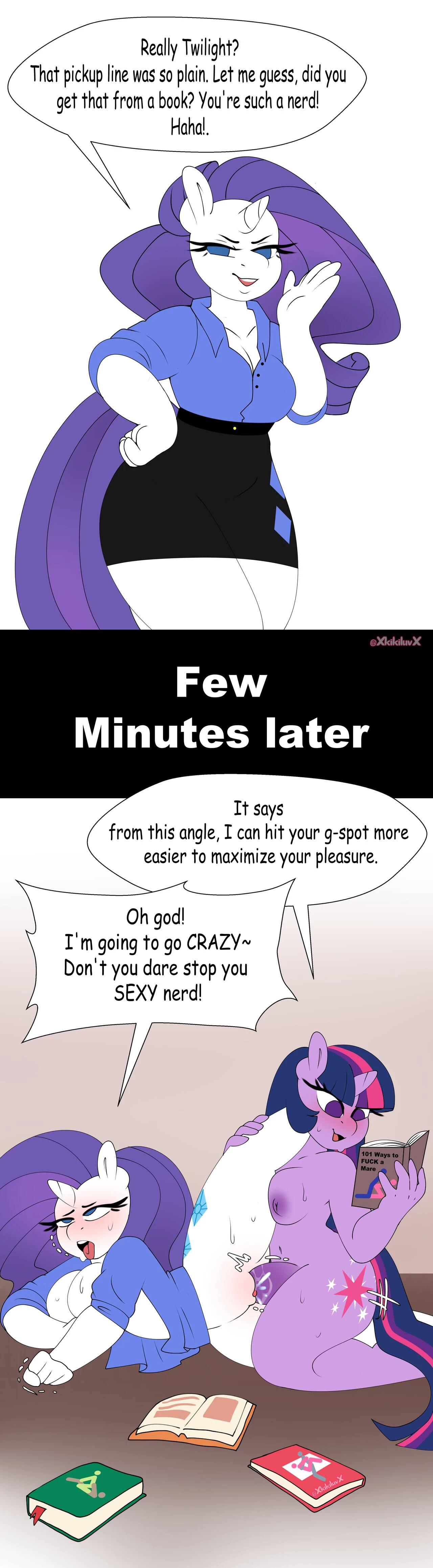 Rarity gets put in her place porn comic picture 5