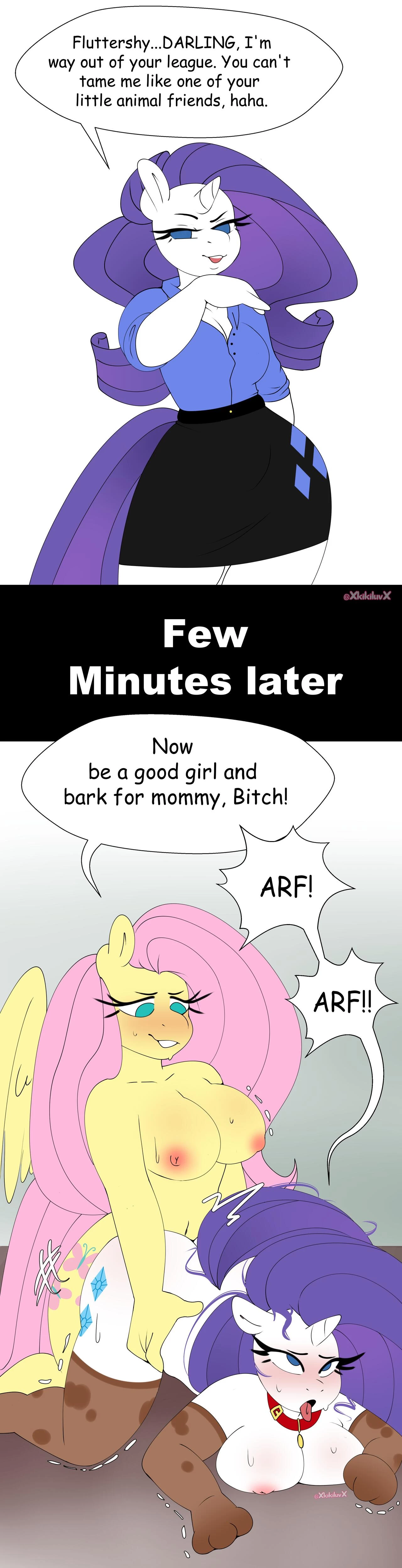 Rarity gets put in her place porn comic picture 6