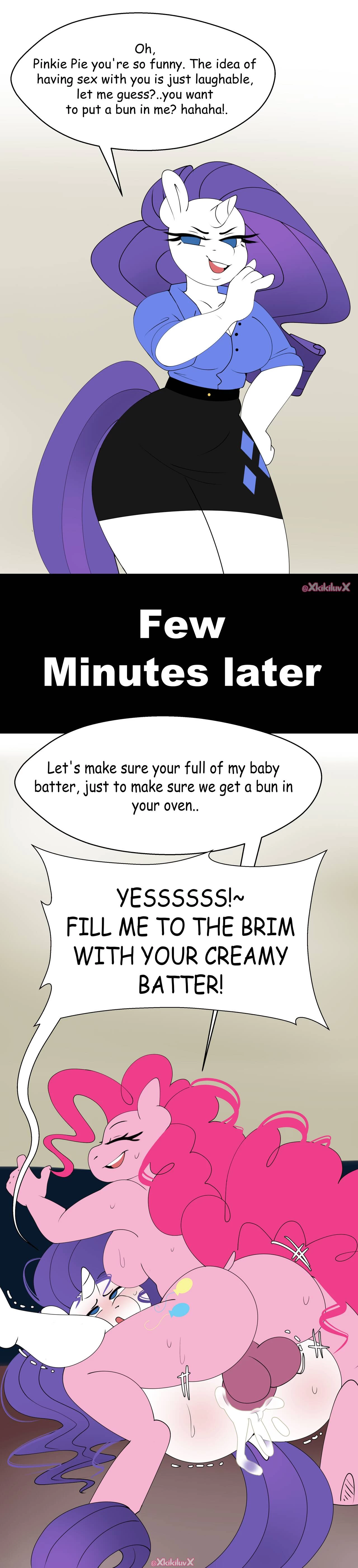 Rarity gets put in her place porn comic picture 7