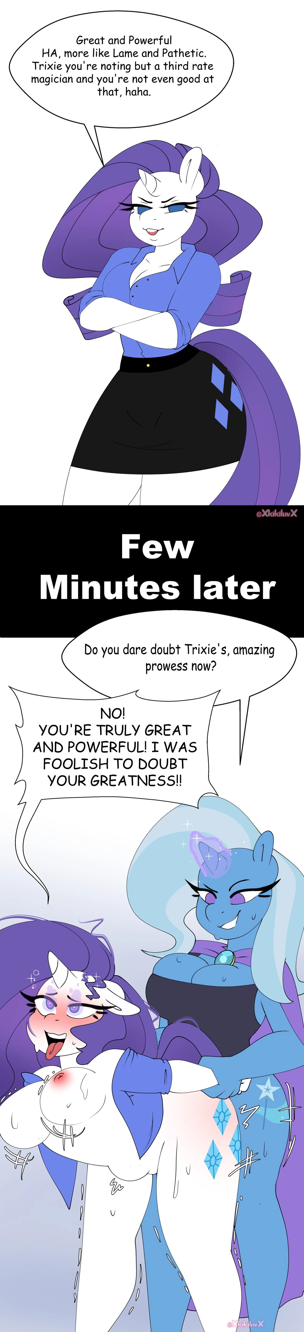 Rarity gets put in her place porn comic picture 8