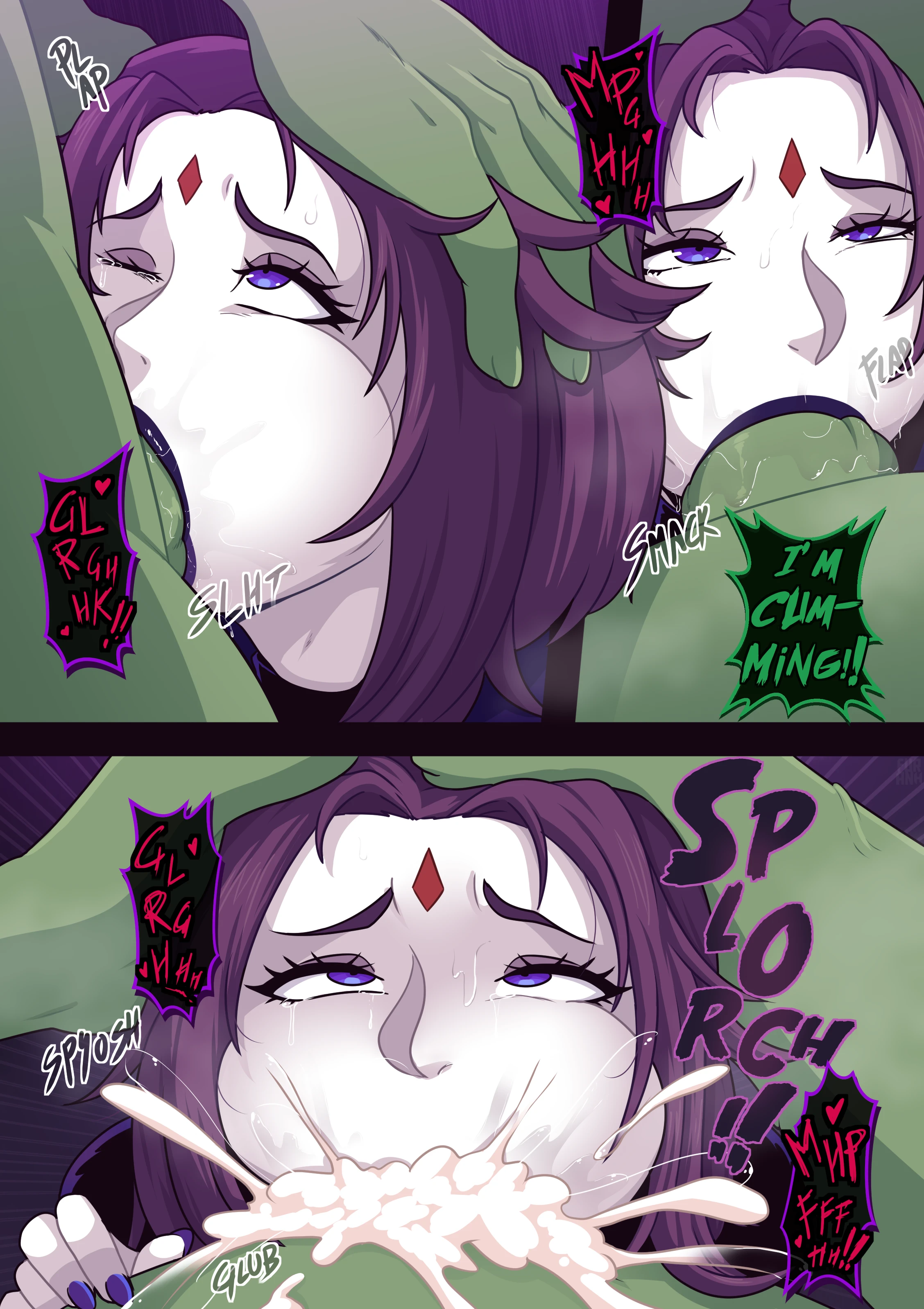 Raven and B.B. porn comic picture 2