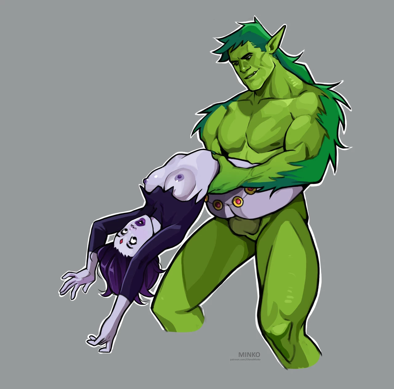 Raven and Beast Boy porn comic picture 4