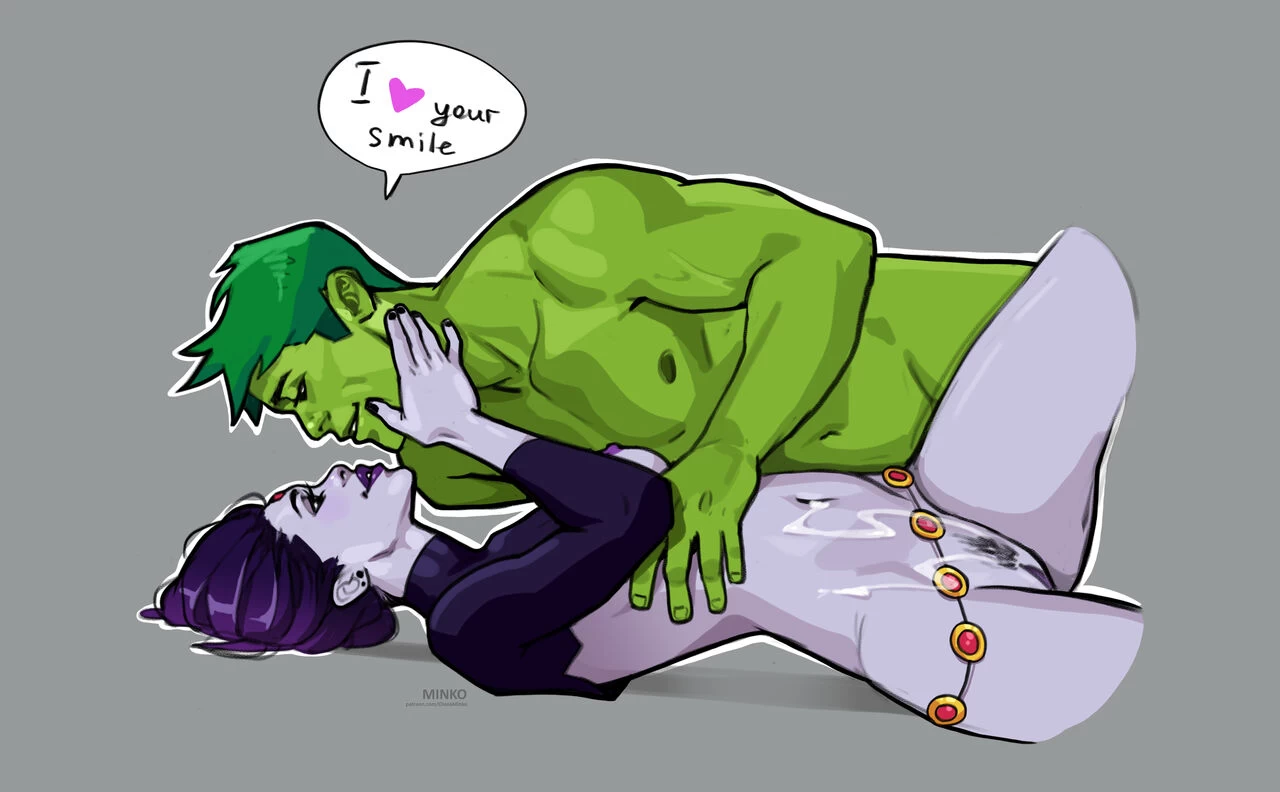 Raven and Beast Boy porn comic picture 7