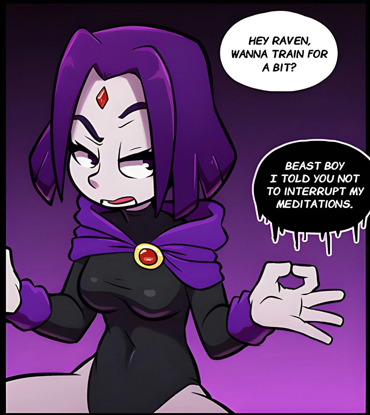 Raven when Horse cock porn comic picture 2